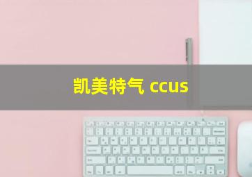 凯美特气 ccus